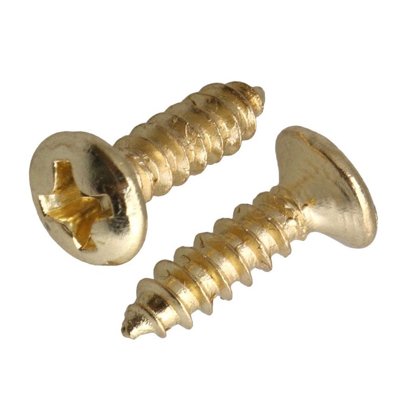 RuiLing Pack of 50 Gold Electric Guitar Pickguard Backplates Mounting Screws, Electric Guitar Bass Cover Plate Screw for ST TL LP SG Guitar Parts - Image 3
